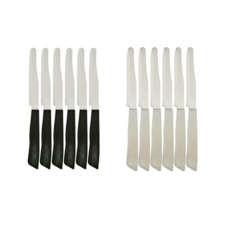 Set 6 coltelli da tavola mezza sega