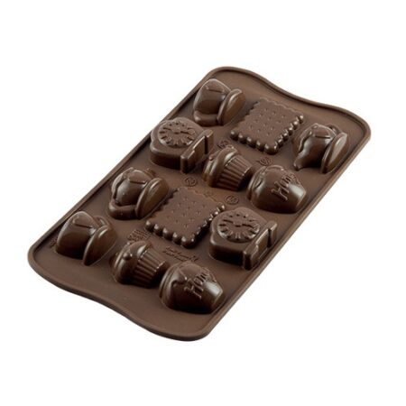 Stampo cioccolatini tea time silikomart