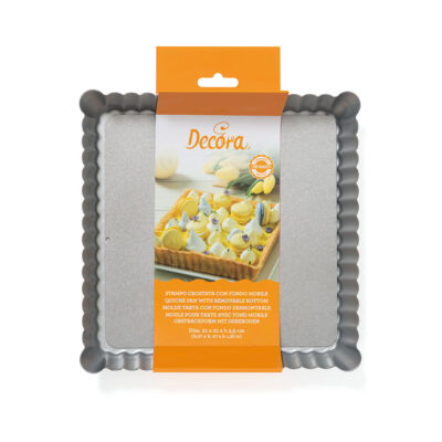 Stampo crostata quadrato con fondo removibile