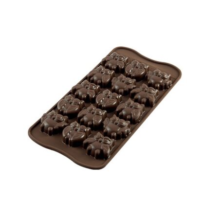 Stampo cioccolatini gufi silikomart